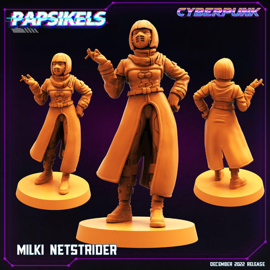 3D Printed Papsikels Cyberpunk Sci-Fi Milki Netstrider - 28mm 32mm - 3D Printing Boss 