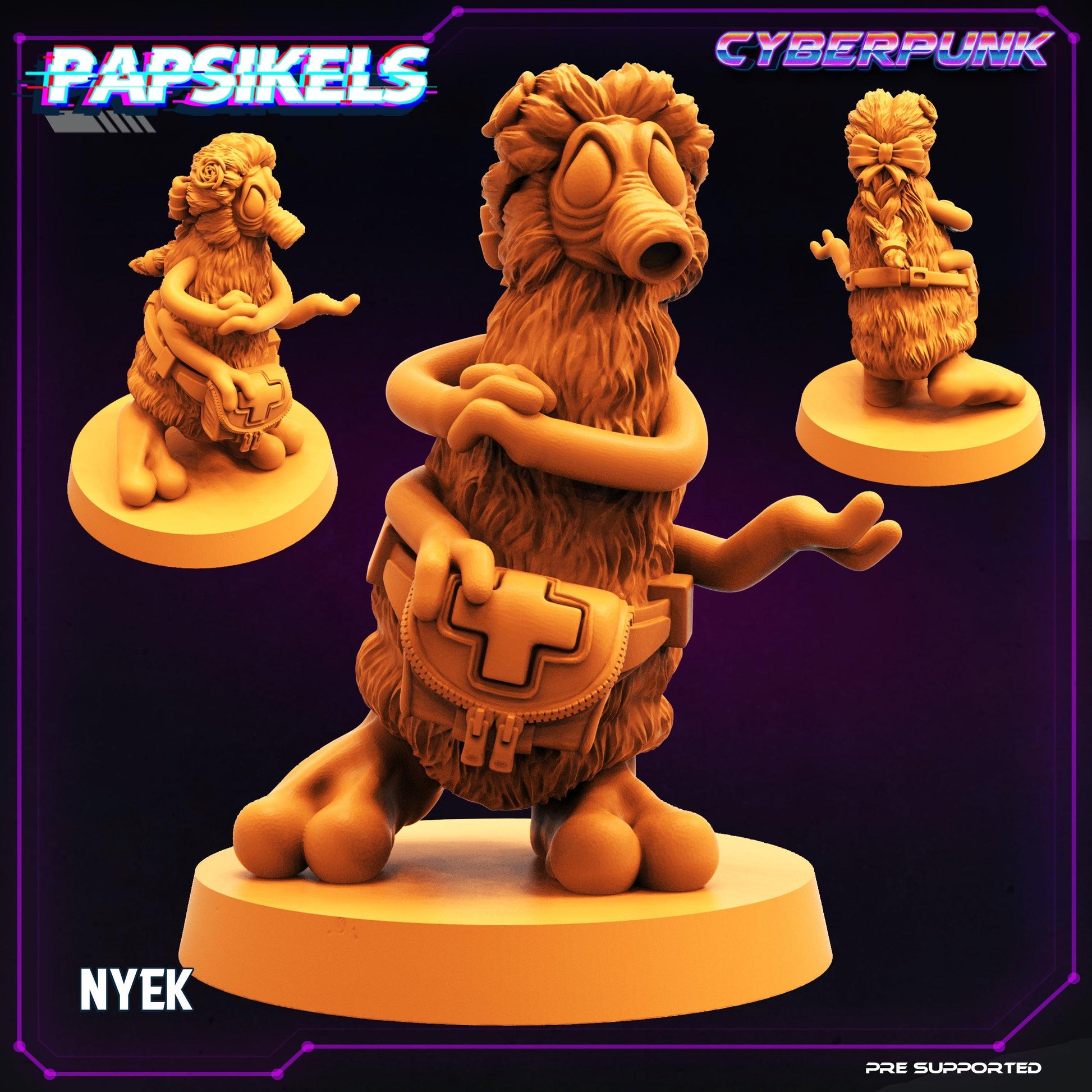 3D Printed Papsikels Cyberpunk Sci-Fi NYEK - 28mm 32mm - 3D Printing Boss 