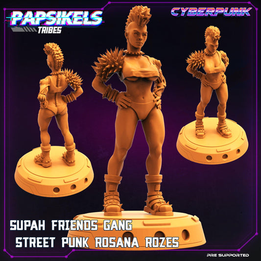 3D Printed Papsikels Cyberpunk Sci-Fi Patalim Gang Street Punk Rosana Rozes - 28mm 32mm - 3D Printing Boss 