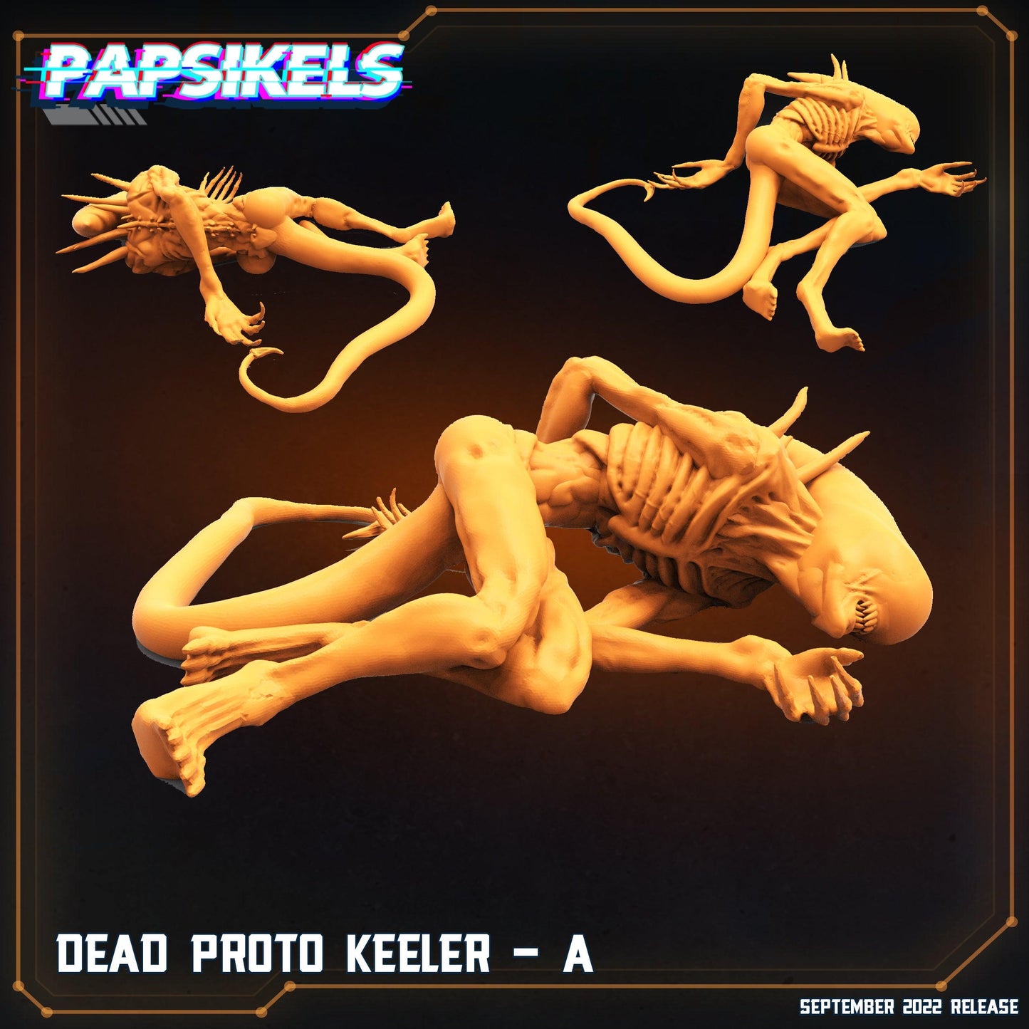 3D Printed Papsikels Cyberpunk Sci-Fi Proto Keeler Set - 28mm 32mm - 3D Printing Boss 