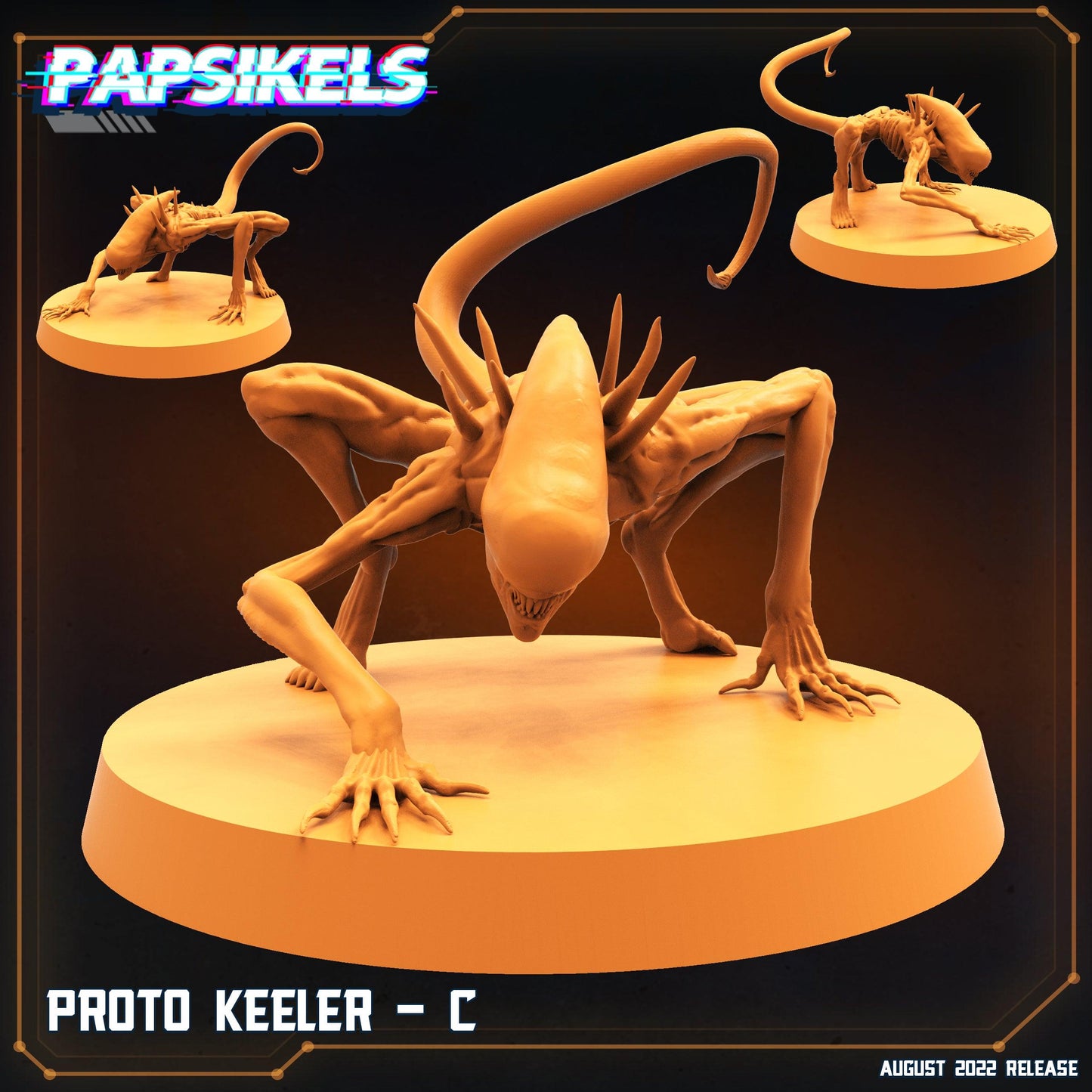 3D Printed Papsikels Cyberpunk Sci-Fi Proto Keeler Set - 28mm 32mm - 3D Printing Boss 