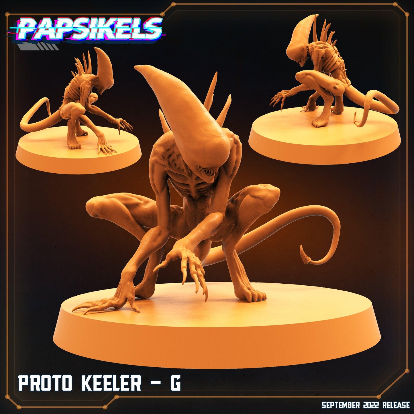 3D Printed Papsikels Cyberpunk Sci-Fi Proto Keeler Set - 28mm 32mm - 3D Printing Boss 