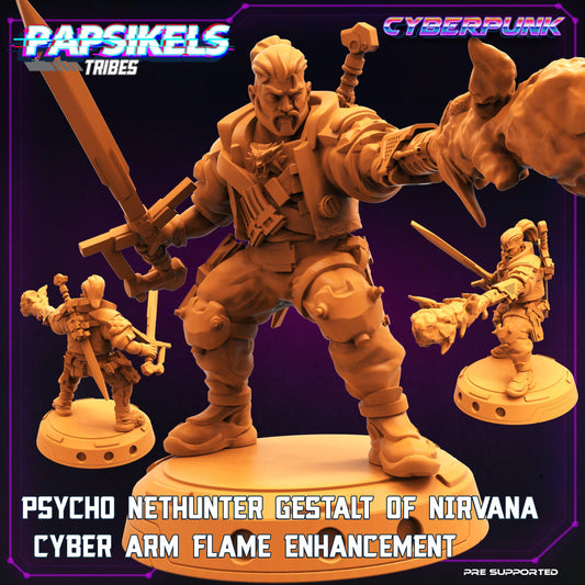 3D Printed Papsikels Cyberpunk Sci-Fi Psycho Nethunter Gestalt Of Nirvana Flame - 28mm 32mm - 3D Printing Boss 