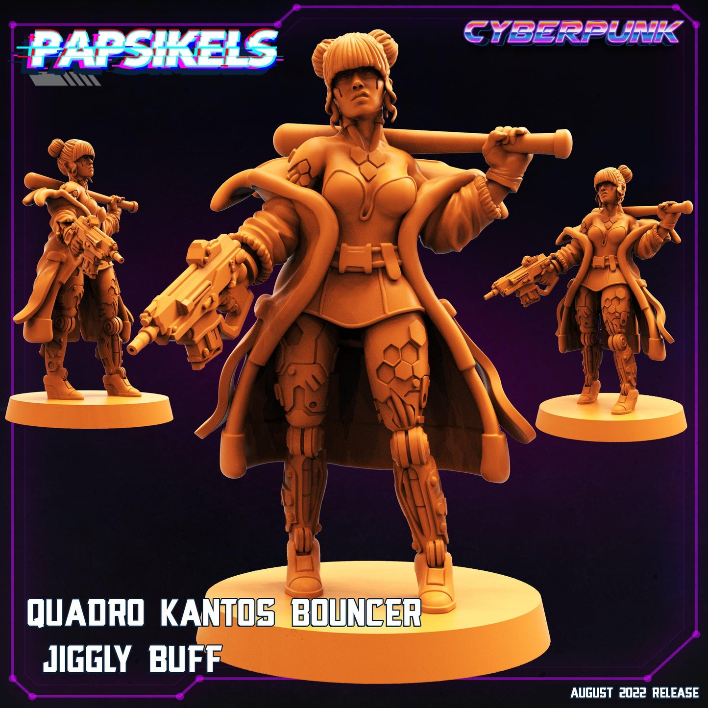 3D Printed Papsikels Cyberpunk Sci-Fi Quadro Kantos Set - 28mm 32mm - 3D Printing Boss 