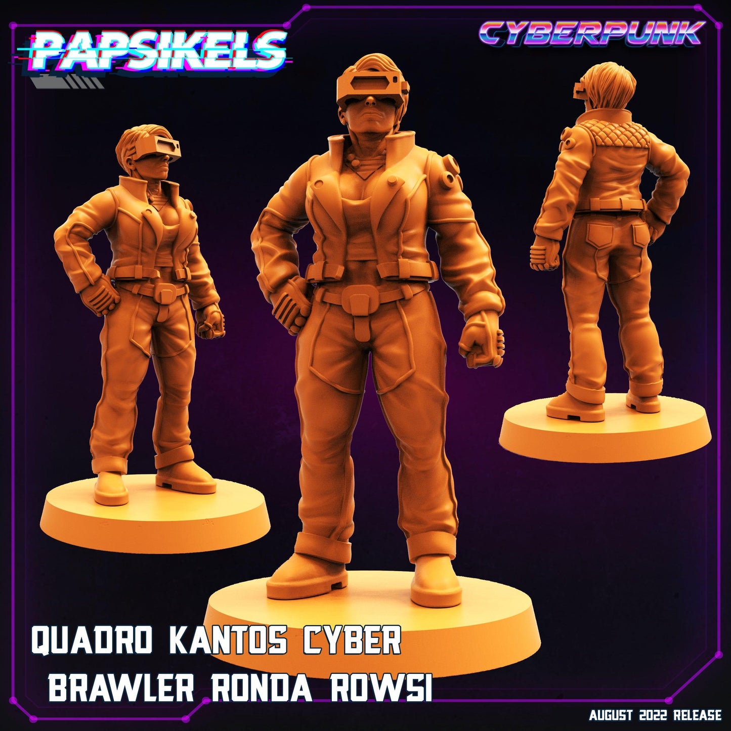 3D Printed Papsikels Cyberpunk Sci-Fi Quadro Kantos Set - 28mm 32mm - 3D Printing Boss 