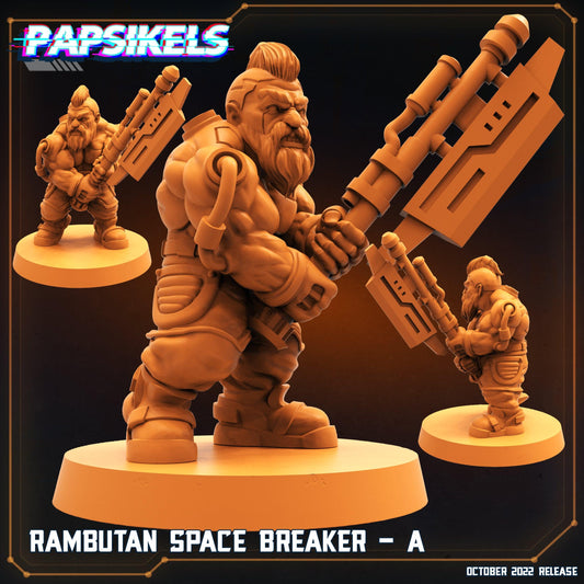 3D Printed Papsikels Cyberpunk Sci-Fi Rambutan Space Breakers Set - 28mm 32mm - 3D Printing Boss 