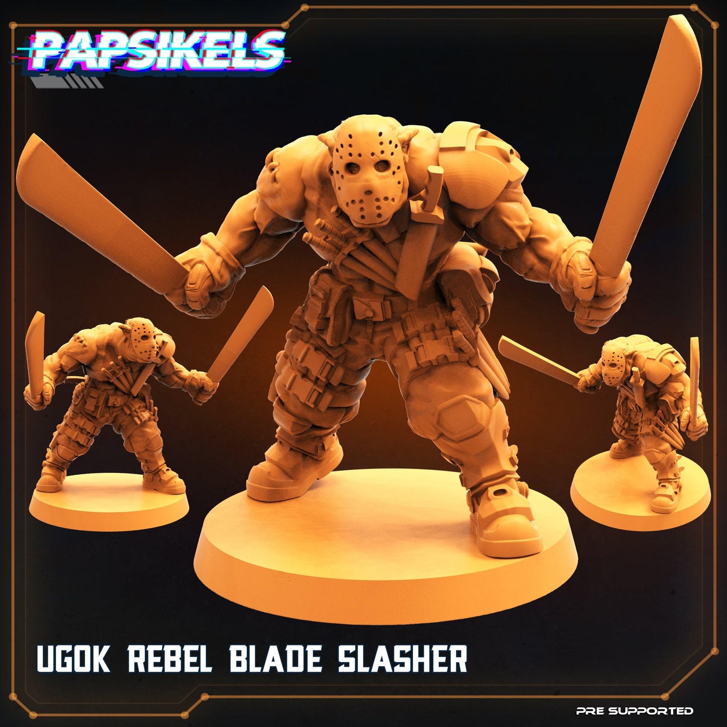 3D Printed Papsikels Cyberpunk Sci-Fi Ugok Rebel Fighter Set - 28mm 32mm - 3D Printing Boss 