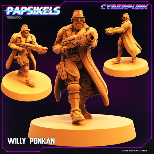 3D Printed Papsikels Cyberpunk Sci-Fi Willy Ponkan - 28mm 32mm - 3D Printing Boss 