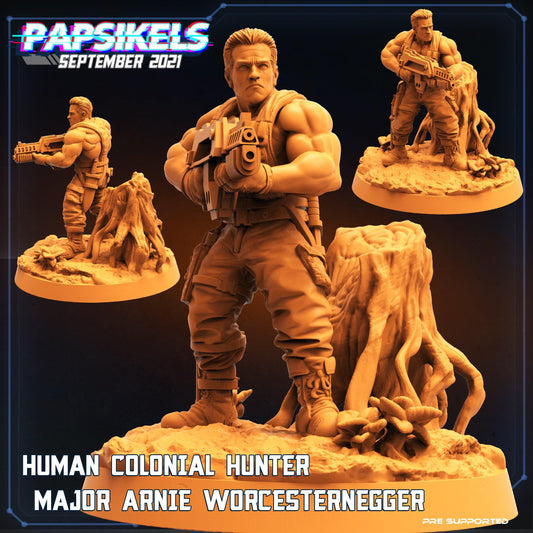 3D Printed Papsikels Human Colonial Anti Hunter Arnie Worcesternegger Beat Rifle - 28mm 32mm - 3D Printing Boss 