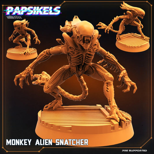 3D Printed Papsikels Sci-FI Monkey Alien Snatcher - 28mm 32mm - 3D Printing Boss 