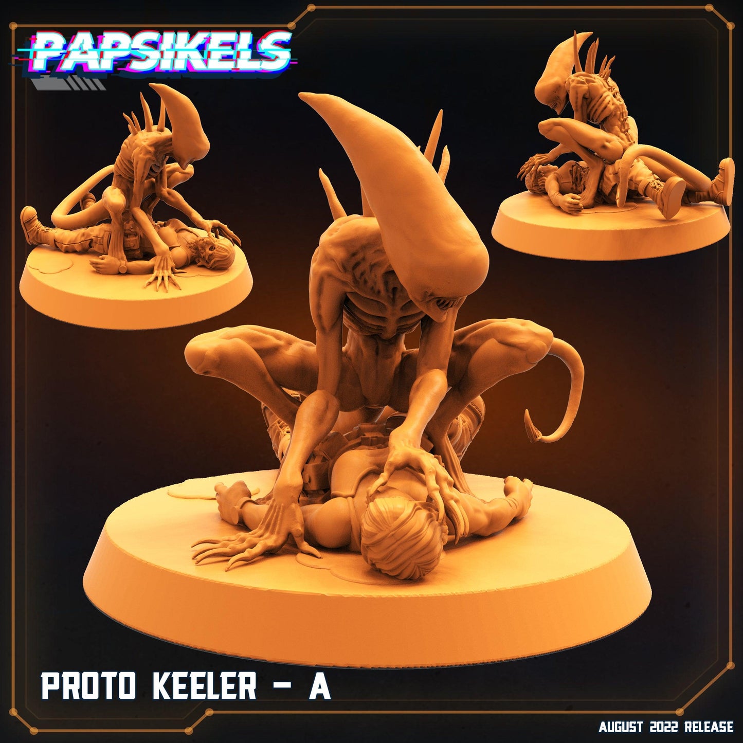 3D Printed Papsikels Sci-FI Proto Keeler A - 28mm 32mm - 3D Printing Boss 
