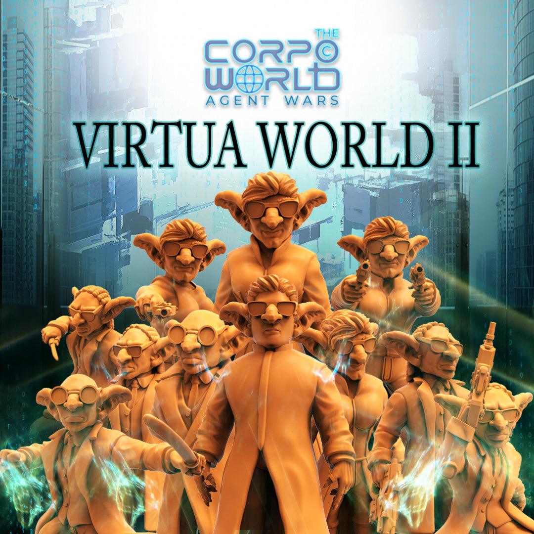 3D Printed Papsikels Sci-Fi Goblin Resistance 2 Set Virtua Corpo World  - 28mm 32mm - 3D Printing Boss 