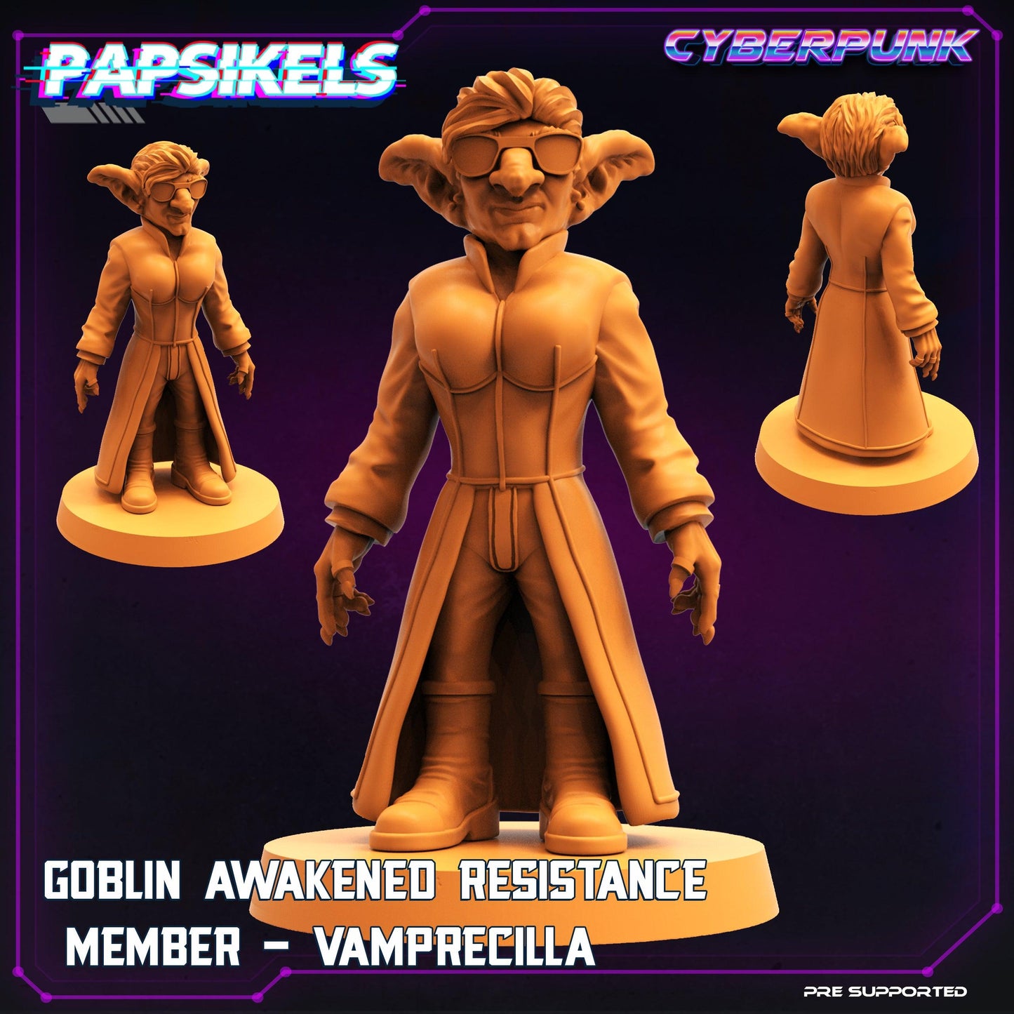 3D Printed Papsikels Sci-Fi Goblin Resistance 2 Set Virtua Corpo World  - 28mm 32mm - 3D Printing Boss 