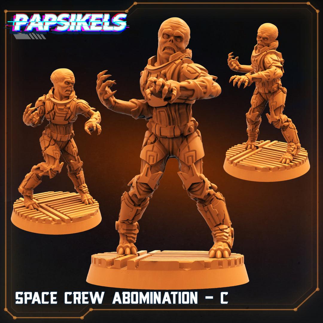 3D Printed Papsikels Sci-Fi Space Crew Abomination Set - 28mm 32mm - 3D Printing Boss 