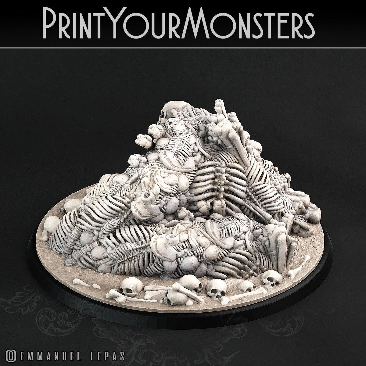 3D Printed Print Your Monsters Bones Golems - Total Golems 28mm - 32mm D&D Wargaming - 3D Printing Boss 