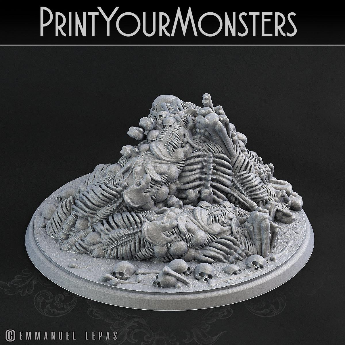 3D Printed Print Your Monsters Bones Golems - Total Golems 28mm - 32mm D&D Wargaming - 3D Printing Boss 