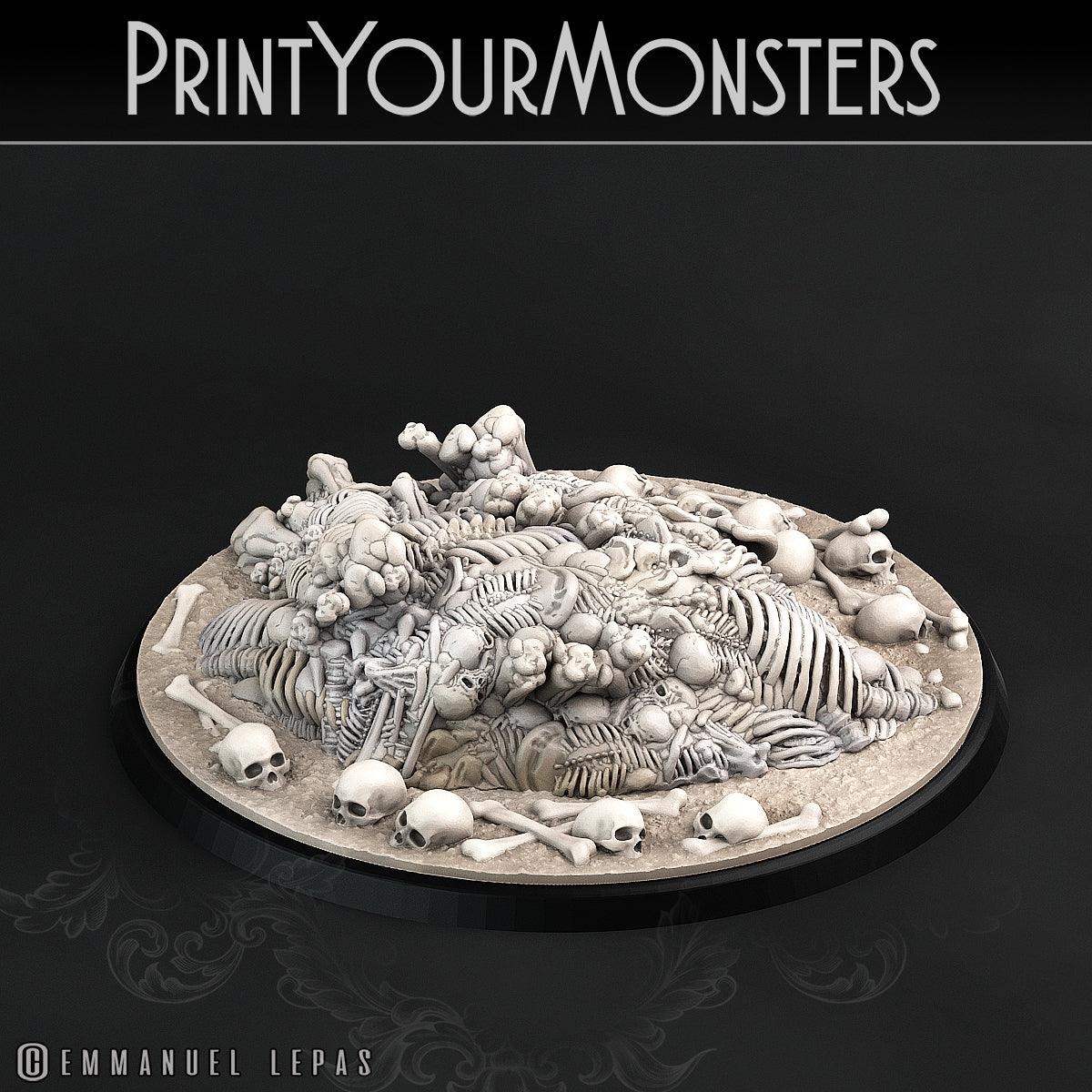 3D Printed Print Your Monsters Bones Golems - Total Golems 28mm - 32mm D&D Wargaming - 3D Printing Boss 
