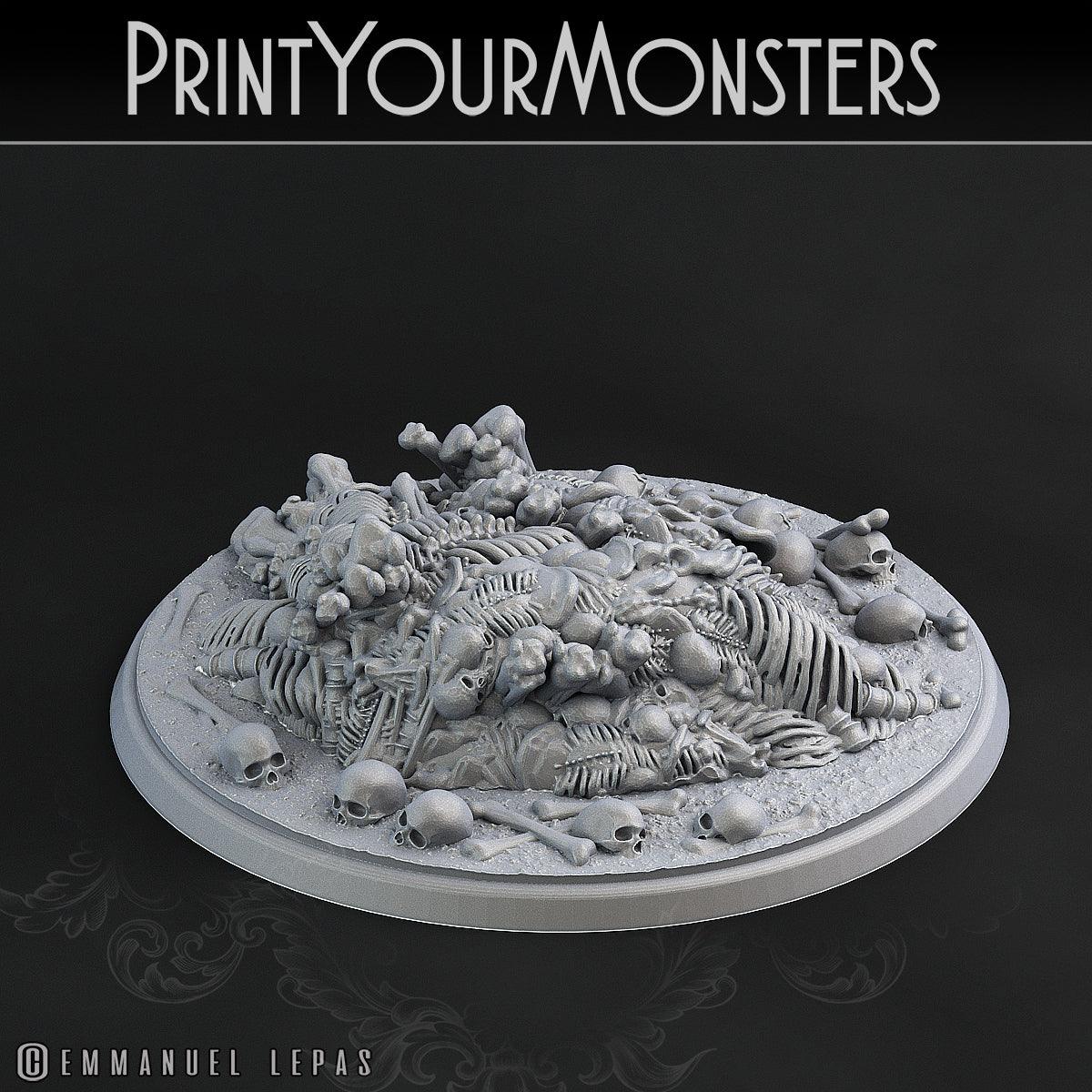 3D Printed Print Your Monsters Bones Golems - Total Golems 28mm - 32mm D&D Wargaming - 3D Printing Boss 