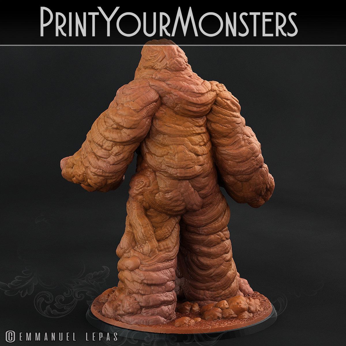 3D Printed Print Your Monsters Clay Golems - Total Golems 28mm - 32mm D&D Wargaming - 3D Printing Boss 