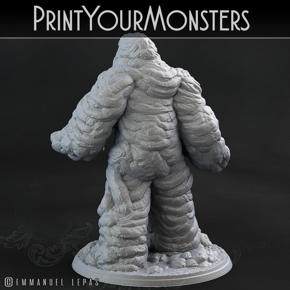3D Printed Print Your Monsters Clay Golems - Total Golems 28mm - 32mm D&D Wargaming - 3D Printing Boss 