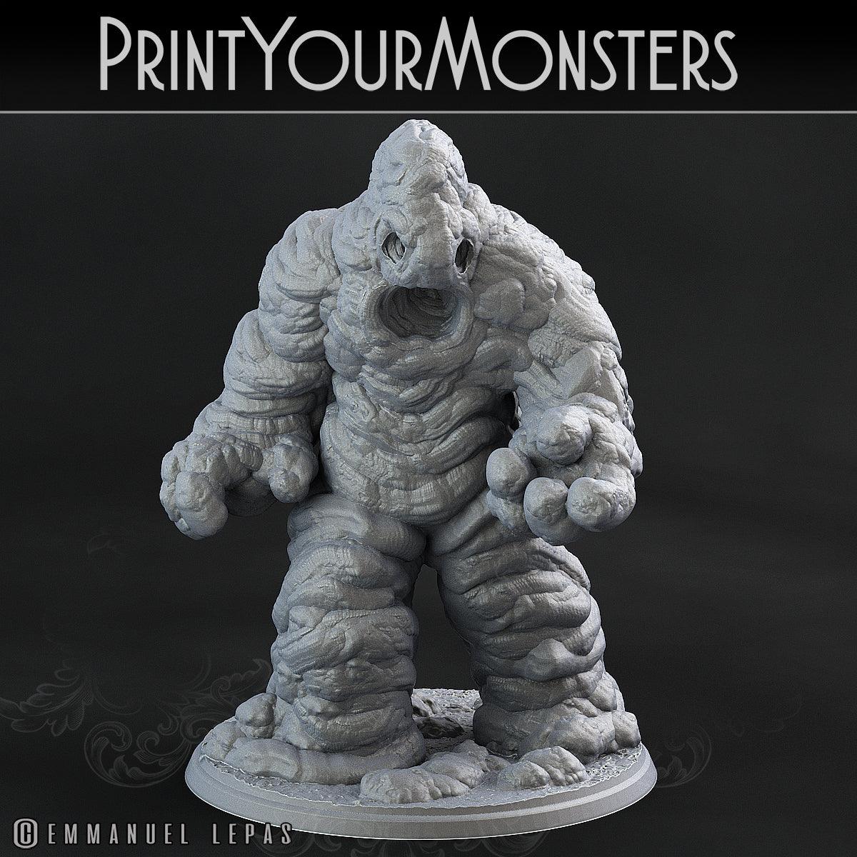 3D Printed Print Your Monsters Clay Golems - Total Golems 28mm - 32mm D&D Wargaming - 3D Printing Boss 