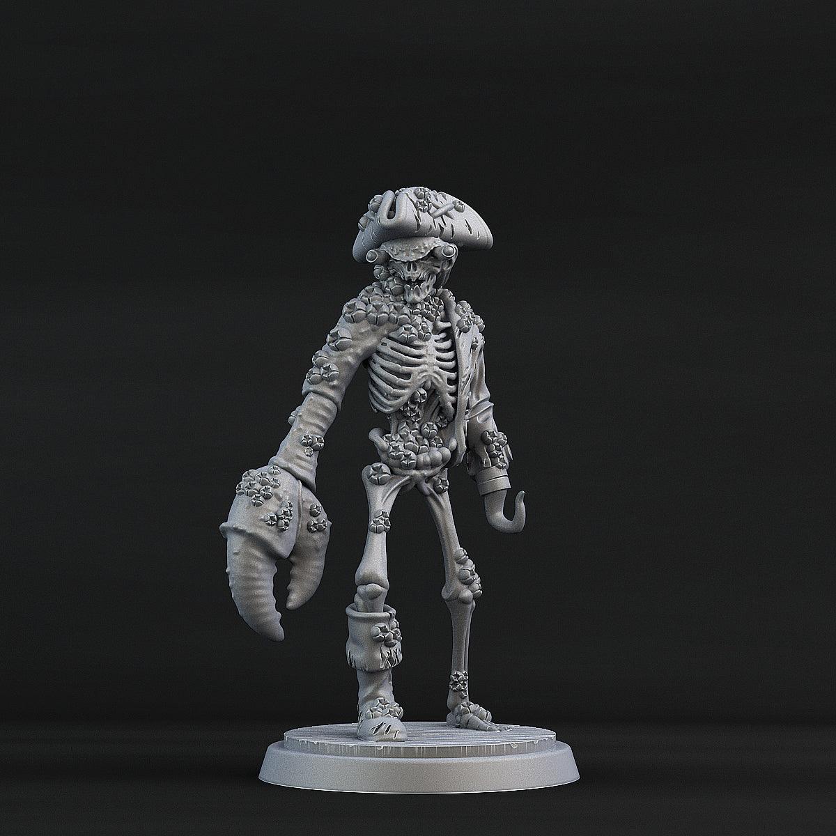 3D Printed Print Your Monsters Crab Pirate Set 28mm - 32mm D&D Wargaming - 3D Printing Boss 