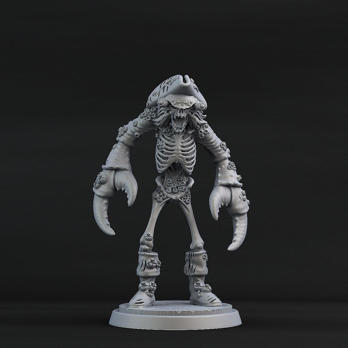 3D Printed Print Your Monsters Crab Pirate Set 28mm - 32mm D&D Wargaming - 3D Printing Boss 