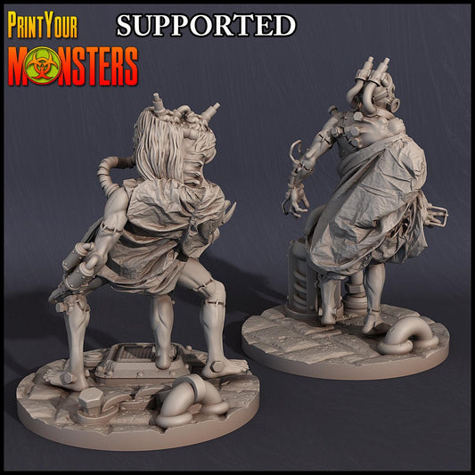 3D Printed Print Your Monsters Cyber Patients Horrifying Laboratory Pack 28mm - 32mm D&D Wargaming - 3D Printing Boss 