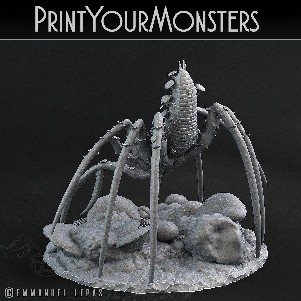 3D Printed Print Your Monsters Dancing Toadstool Spider 28mm - 32mm D&D Wargaming - 3D Printing Boss 