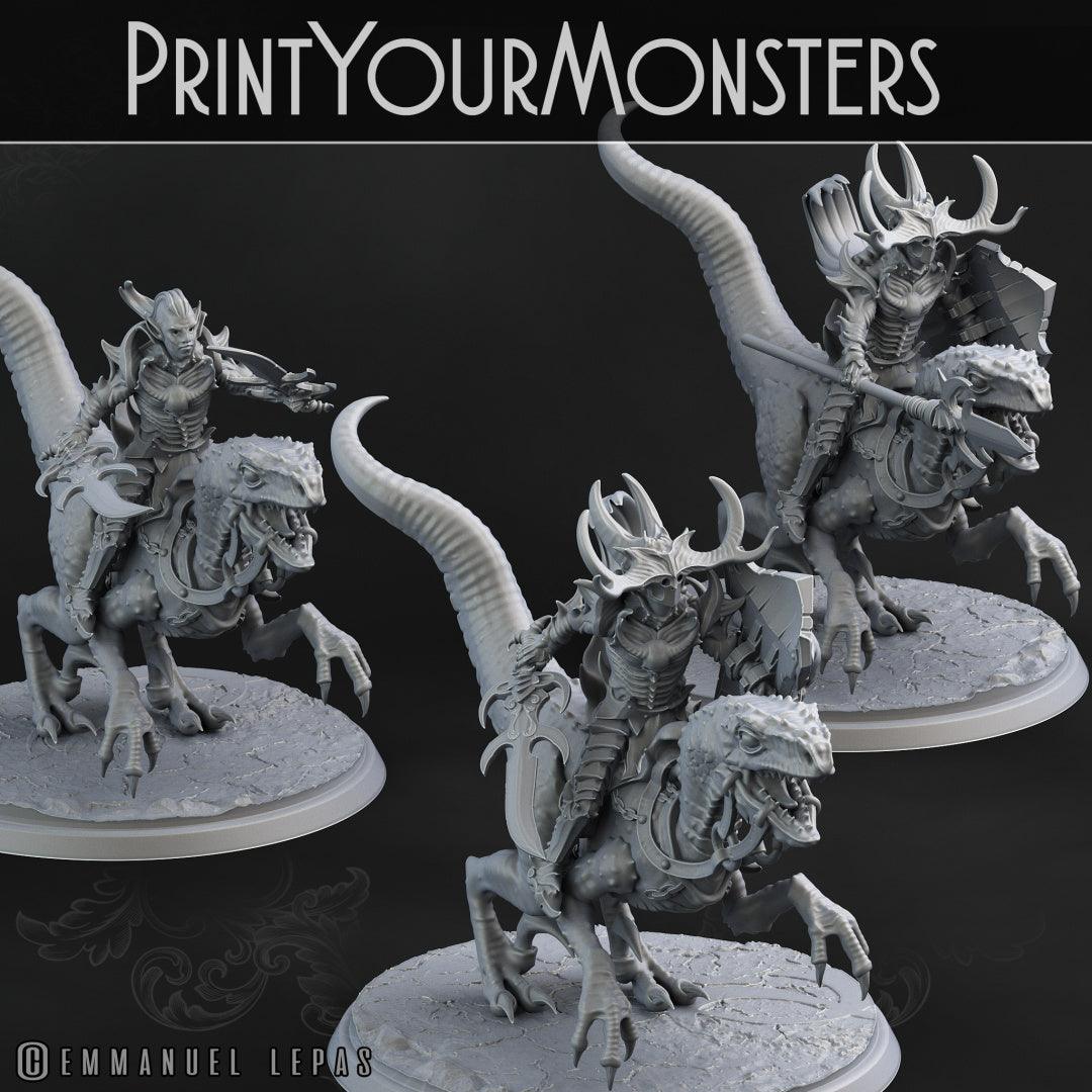 3D Printed Print Your Monsters Dark Elves Full Army Set 28mm - 32mm D&D Wargaming - 3D Printing Boss 