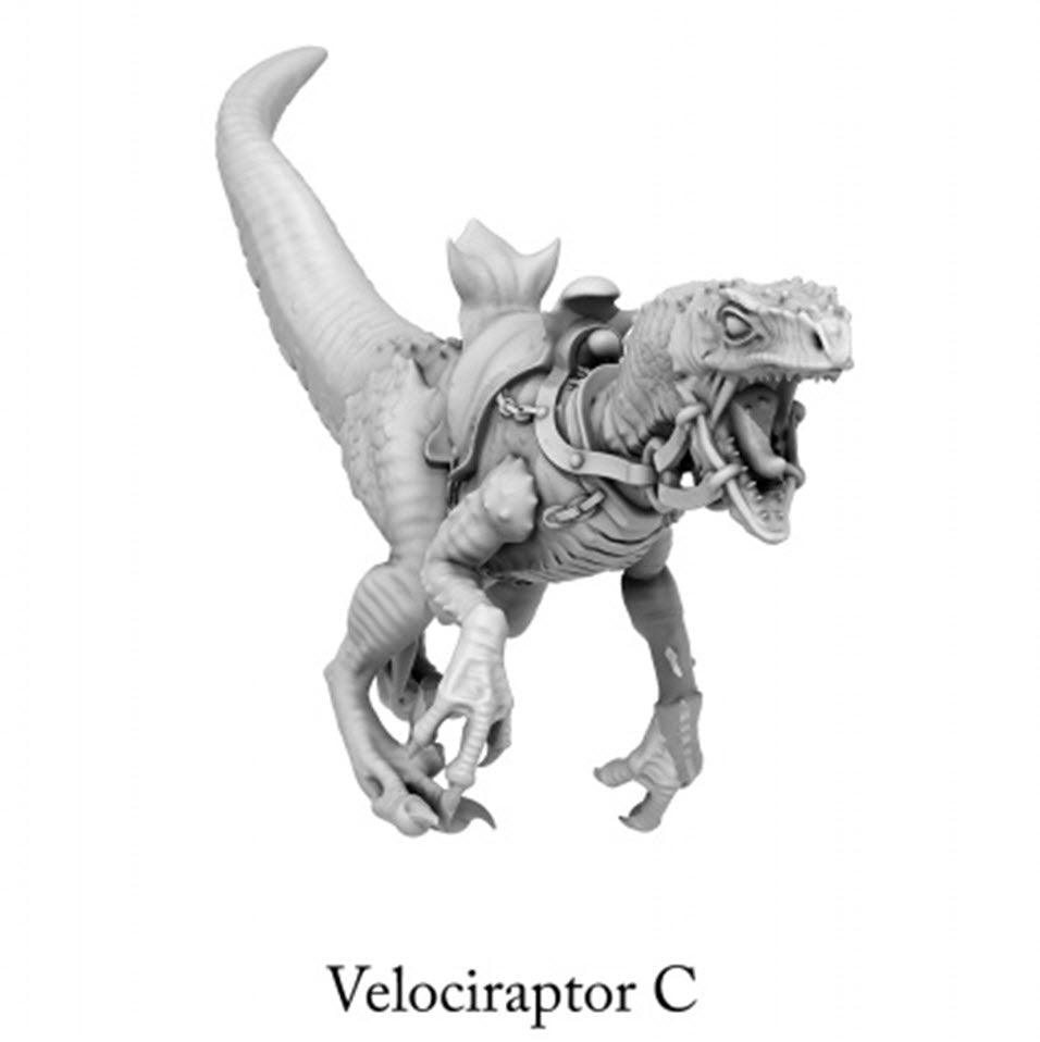 3D Printed Print Your Monsters Dark Elves Raptor Mounts Set 28mm - 32mm D&D Wargaming - 3D Printing Boss 