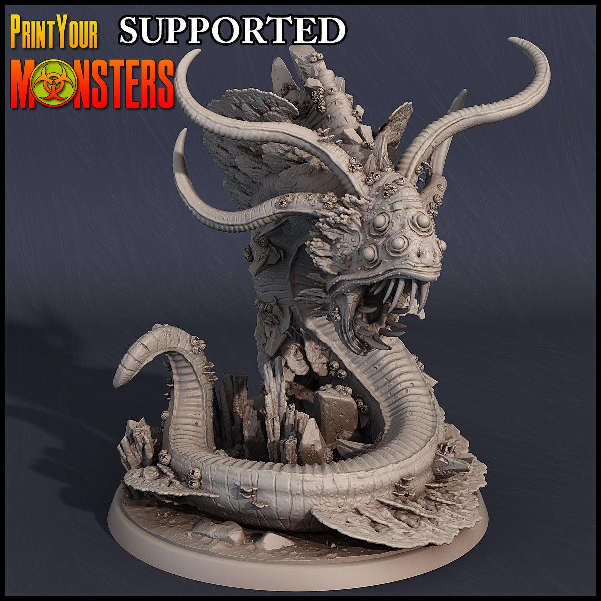 3D Printed Print Your Monsters Dire Anglerfish Sanctum Protector Dark Water Sanctum 28mm - 32mm D&D Wargaming - 3D Printing Boss 
