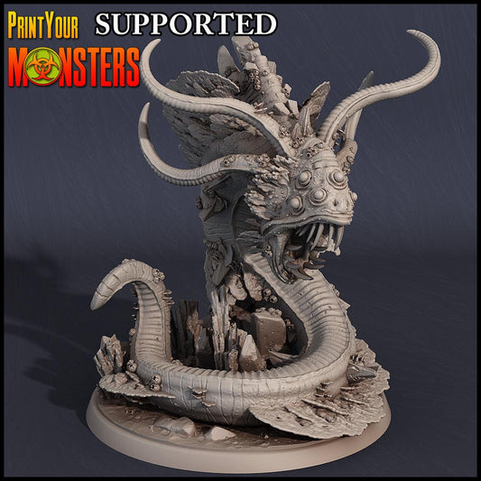3D Printed Print Your Monsters Dire Anglerfish Sanctum Protector Dark Water Sanctum 28mm - 32mm D&D Wargaming - 3D Printing Boss 