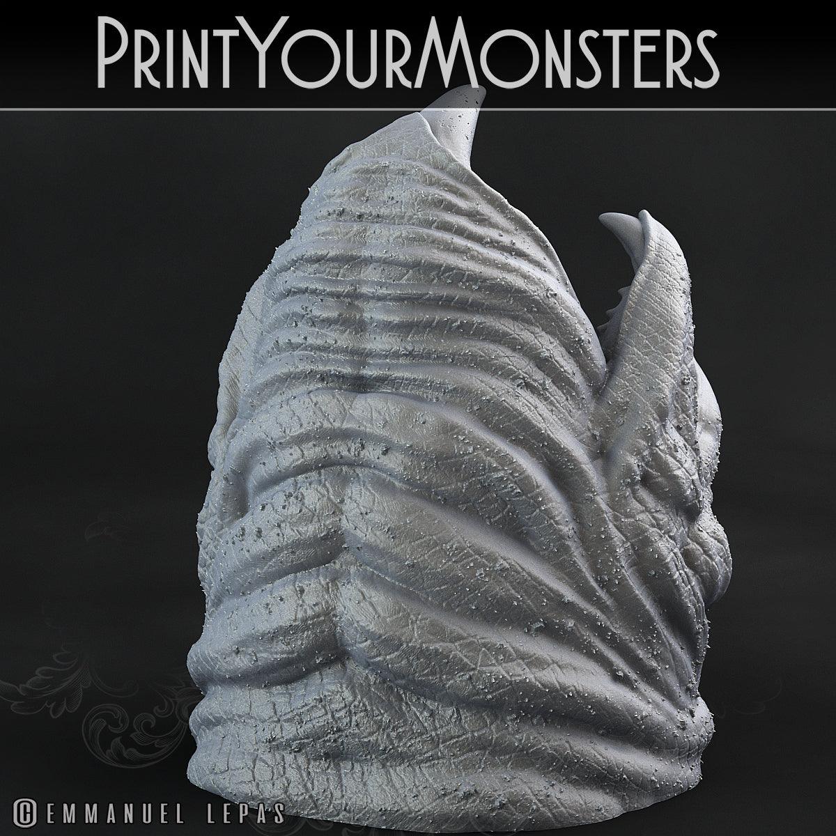 3D Printed Print Your Monsters Dune Maw Worms Subterranean Terrors 28mm - 32mm D&D Wargaming - 3D Printing Boss 