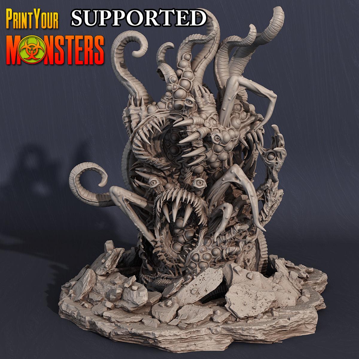 3D Printed Print Your Monsters Giant Chaos Beast Chaos Creature Pack  28mm - 32mm D&D Wargaming - 3D Printing Boss 