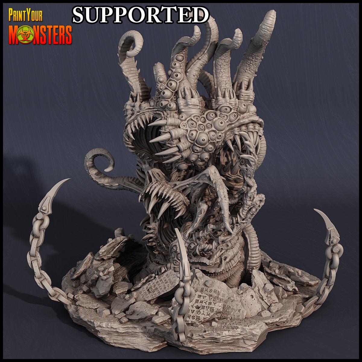 3D Printed Print Your Monsters Giant Chaos Beast Chaos Creature Pack  28mm - 32mm D&D Wargaming - 3D Printing Boss 