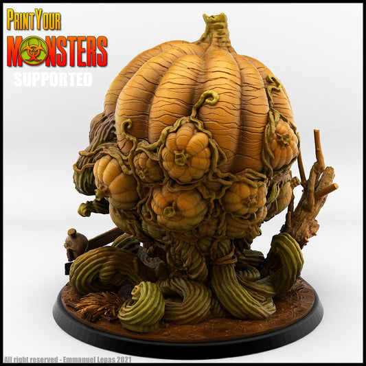 3D Printed Print Your Monsters Giant Pumpkin Pumpkins Attack Pack 28mm - 32mm D&D Wargaming - 3D Printing Boss 