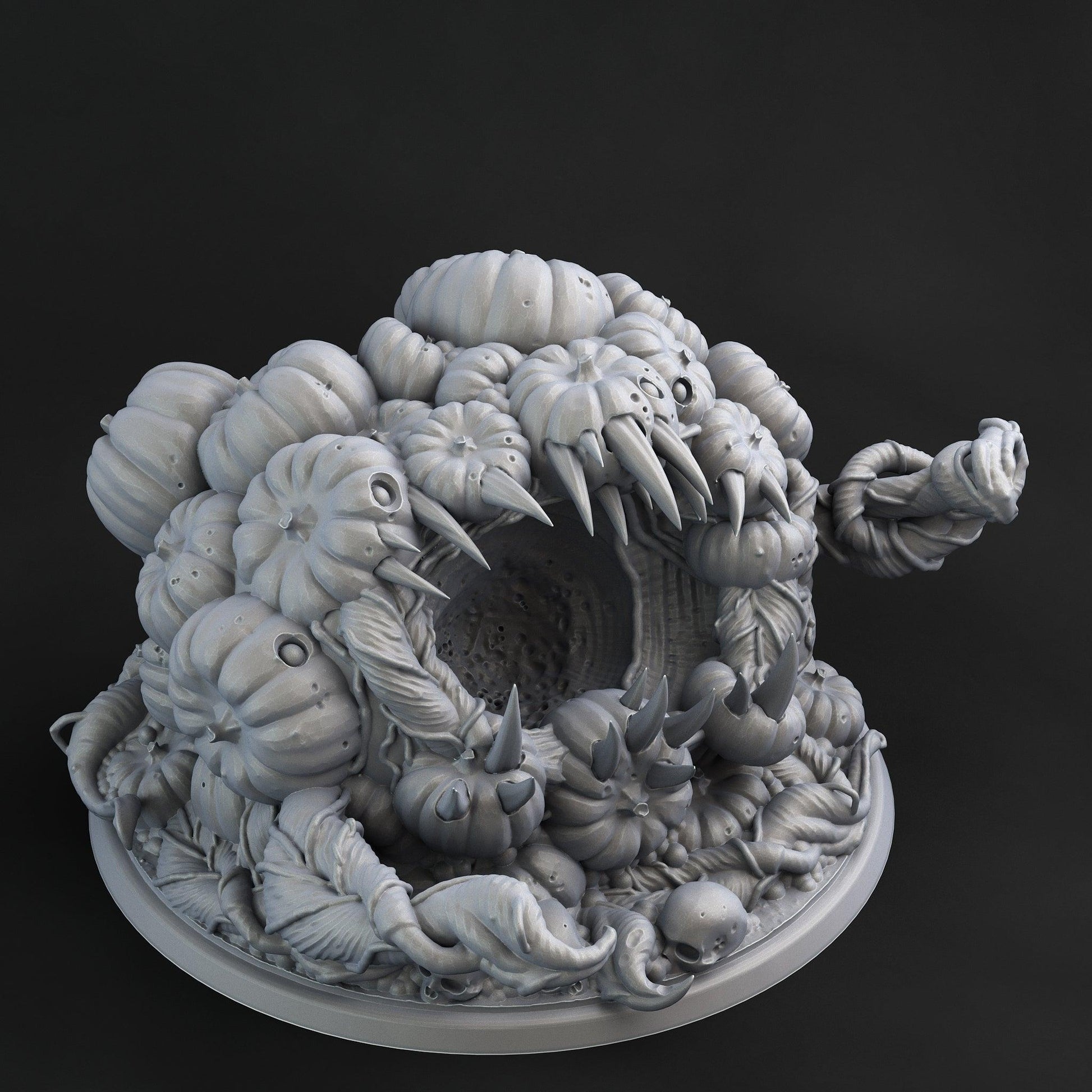 3D Printed Print Your Monsters Gluttonous Awakened Pumpkin 28mm - 32mm D&D Wargaming - 3D Printing Boss 