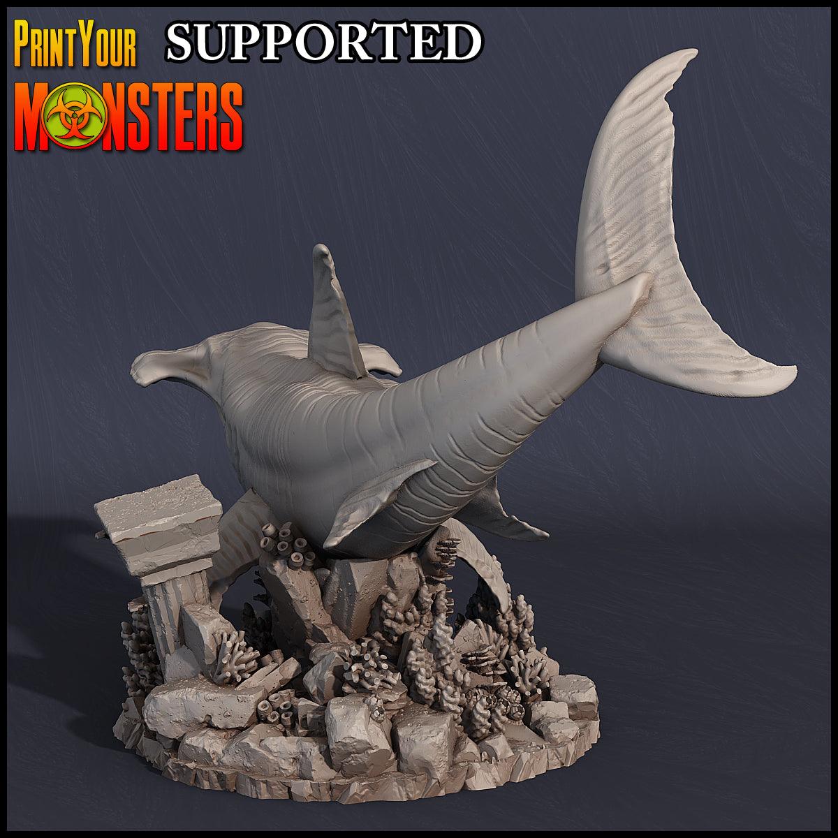 3D Printed Print Your Monsters Great Hammer Rider Dark Water Sanctum 28mm - 32mm D&D Wargaming - 3D Printing Boss 
