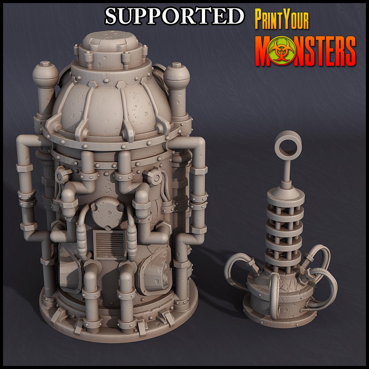 3D Printed Print Your Monsters Horrifying Laboratory Terrain Pack 28mm - 32mm D&D Wargaming - 3D Printing Boss 