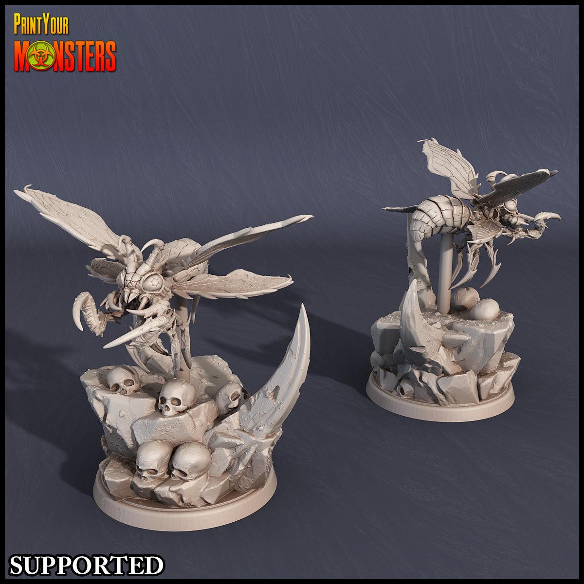 3D Printed Print Your Monsters Infernal Bee Set The Infernal Hive 28mm - 32mm D&D Wargaming - 3D Printing Boss 