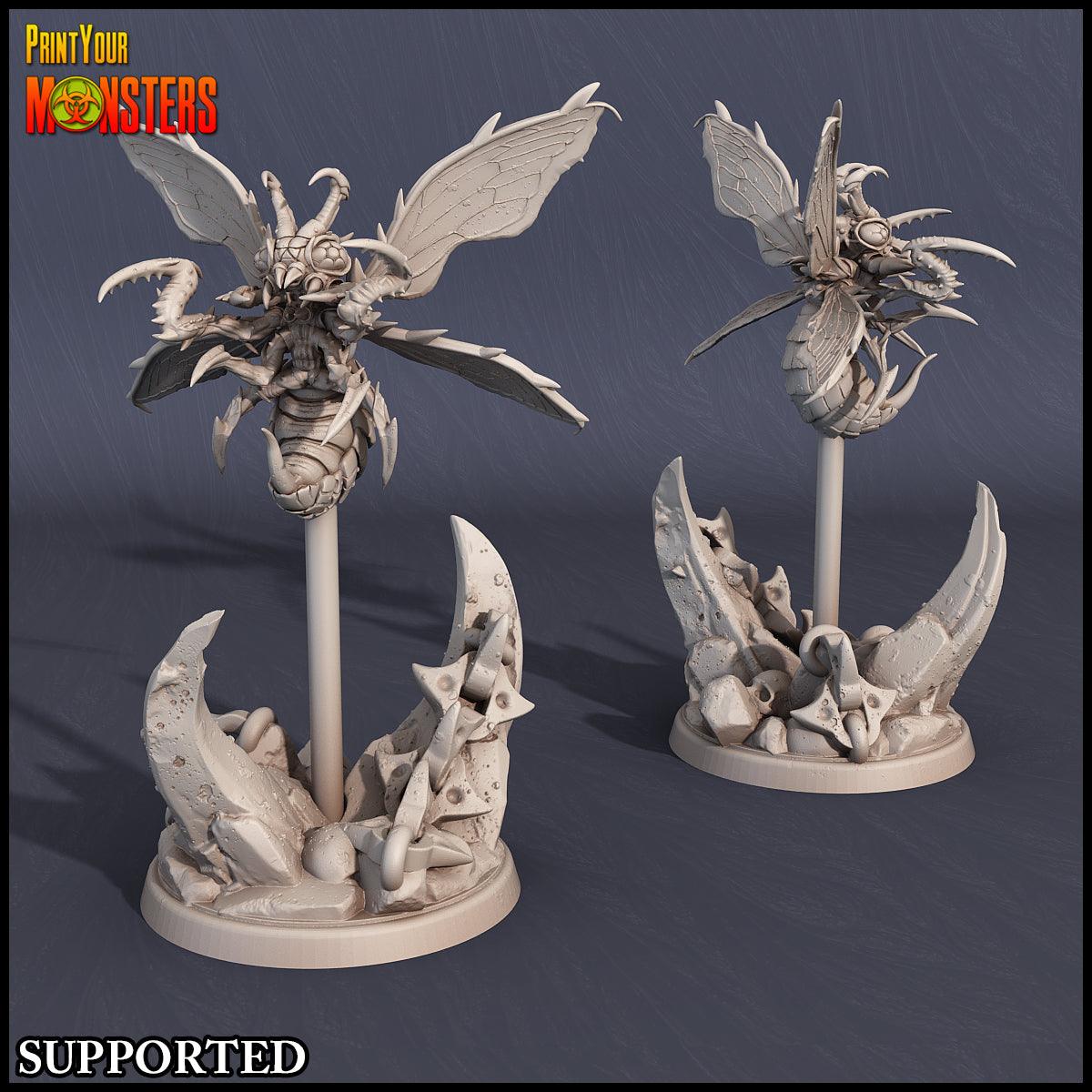 3D Printed Print Your Monsters Infernal Bee Set The Infernal Hive 28mm - 32mm D&D Wargaming - 3D Printing Boss 