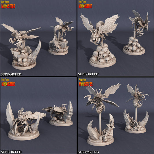 3D Printed Print Your Monsters Infernal Bee Set The Infernal Hive 28mm - 32mm D&D Wargaming - 3D Printing Boss 