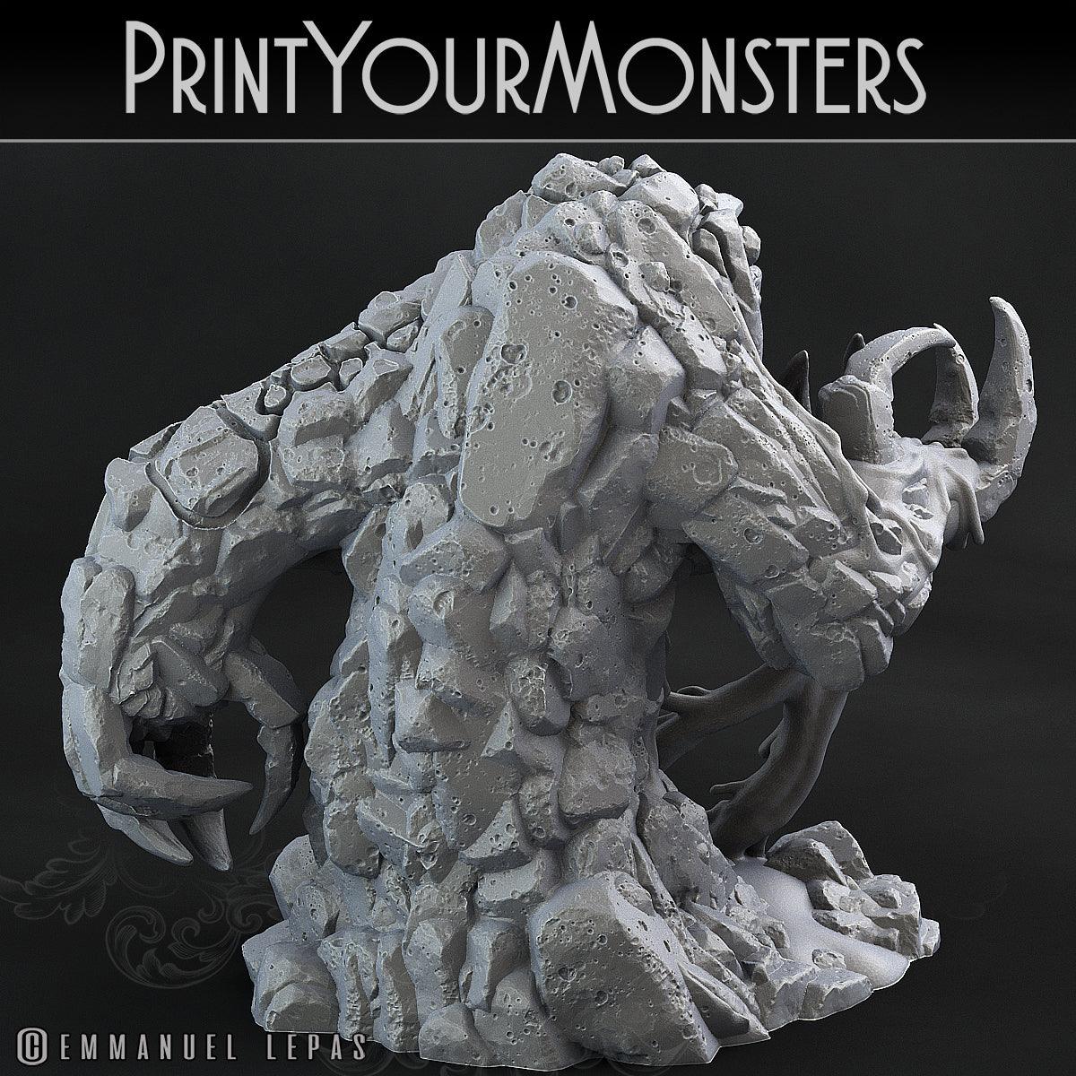 3D Printed Print Your Monsters Infernal Magma Elementals 28mm - 32mm D&D Wargaming - 3D Printing Boss 