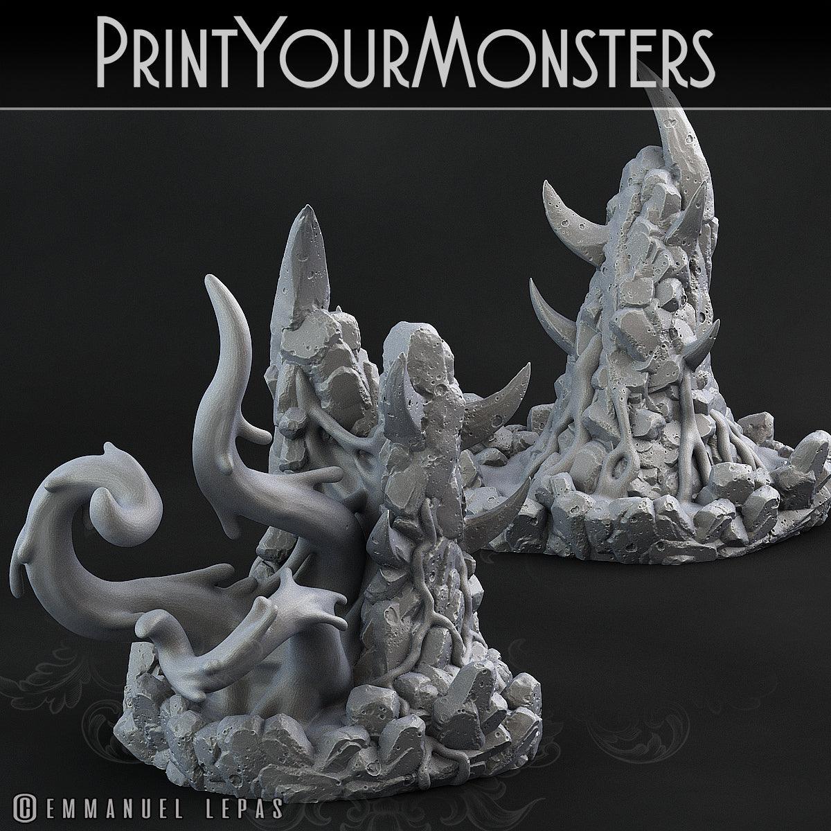 3D Printed Print Your Monsters Infernal Magma Roper 28mm - 32mm D&D Wargaming - 3D Printing Boss 