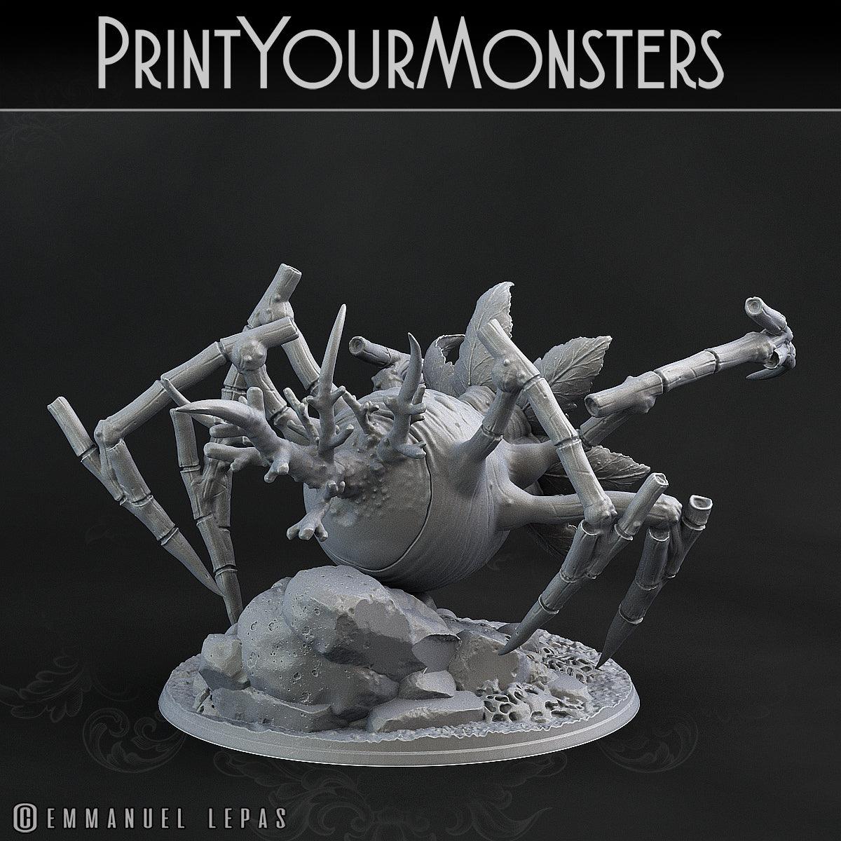 3D Printed Print Your Monsters Leaftongue Tarantulas Carniflora Jungle Predators 28mm - 32mm D&D Wargaming - 3D Printing Boss 