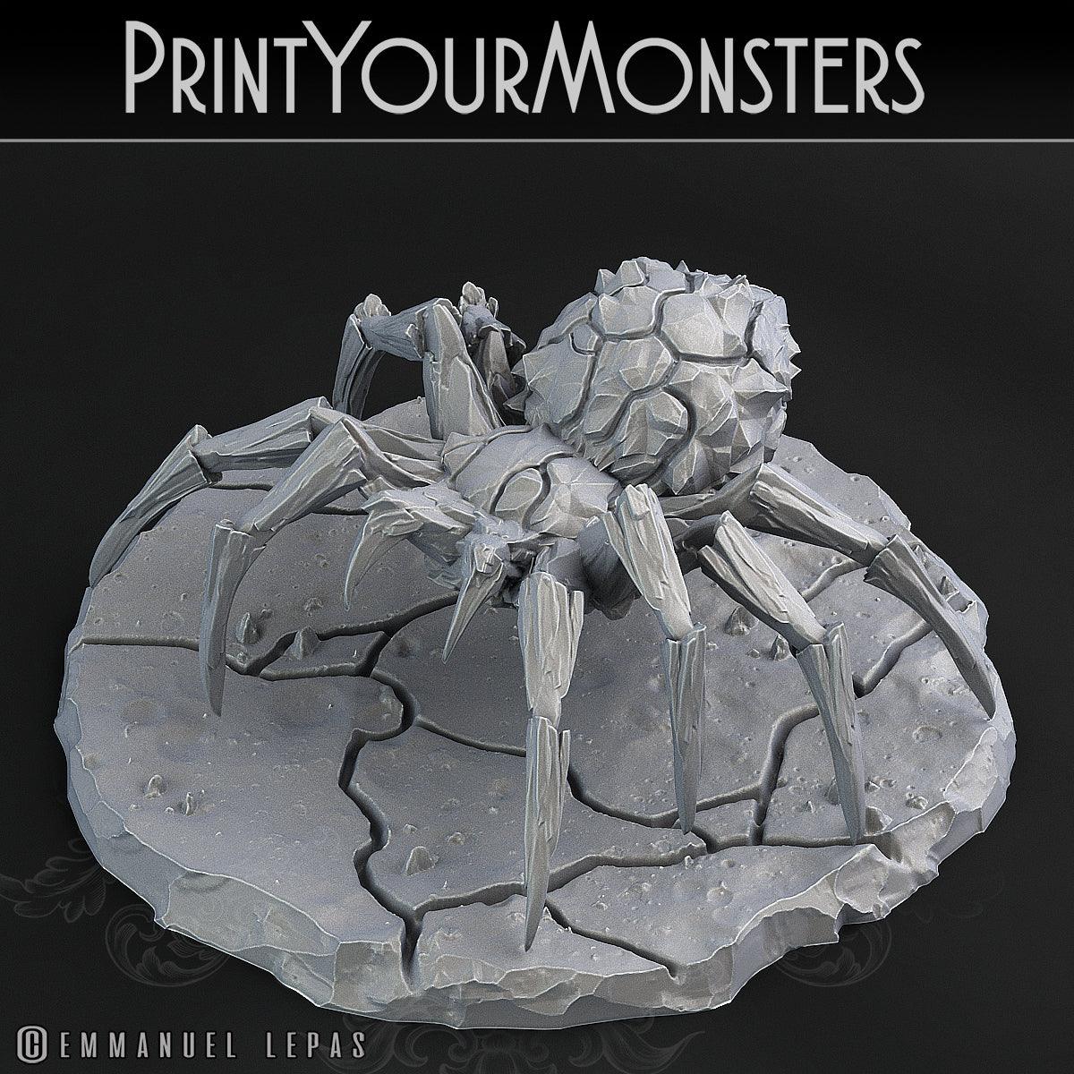 3D Printed Print Your Monsters Magmaranea Spider 28mm - 32mm D&D Wargaming - 3D Printing Boss 