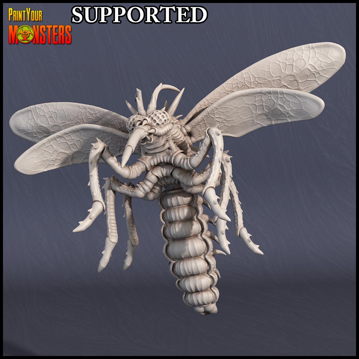 3D Printed Print Your Monsters Mosquito Swamp Invasion 28mm - 32mm D&D Wargaming - 3D Printing Boss 
