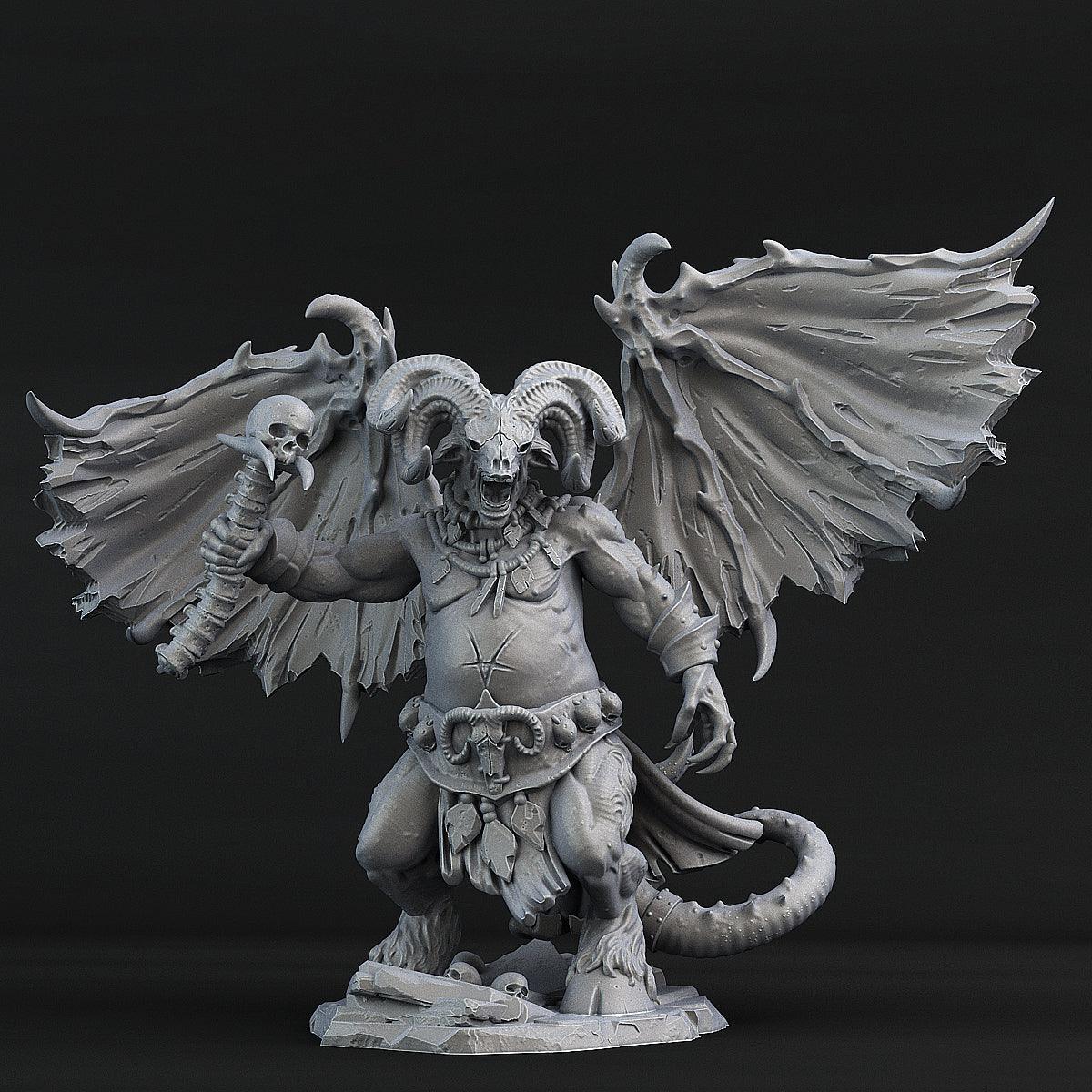 3D Printed Print Your Monsters Orcus Demon 28mm - 32mm D&D Wargaming - 3D Printing Boss 