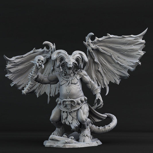 3D Printed Print Your Monsters Orcus Demon 28mm - 32mm D&D Wargaming - 3D Printing Boss 